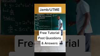 JAMB UTME Past Questions and Answers: #maths #jambmath #jambmathematics  @content-academy