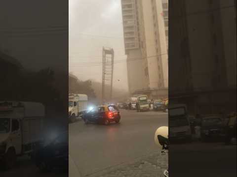 Shree Ji Tower Wadala East #mumbairains #duststorm #mumbailatestnews