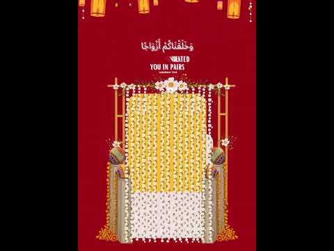 Nikkah Invitation Card by BD Studios