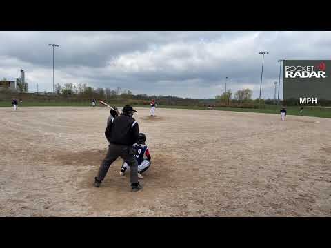 Ethan Vaughn 13u pitching nasty curveball for the punch out