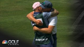 Joe Pavelski WALK-OFF EAGLE at the American Century Championship | Golf Channel