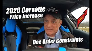 2026 CORVETTE PRICE INCREASE & DEC ORDER CONSTRAINTS -NEW 24 ERAY FOR SALE!