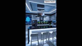 Smart Kitchen Tour | Futuristic Kitchen Ideas | High-Tech Home Design #shortsvideo