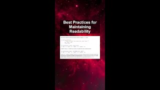 Best Practices for Maintaining Readability #ai #artificialintelligence #machinelearning #aiagent