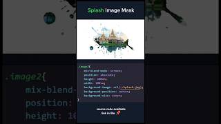 Splash image mask #css #style