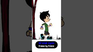 2D Walkcycle | #2d #2danimation | #walkcycle | #animation #framebyframeanimation #animated #animate