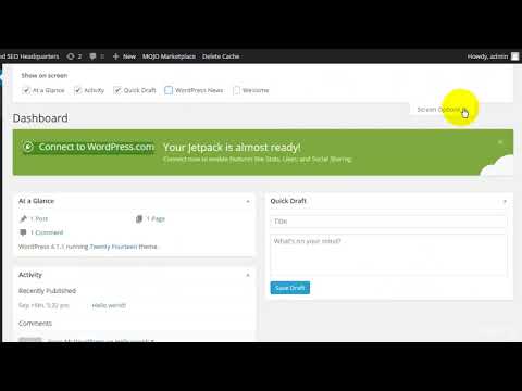 A Quick Tour of the WordPress Dashboard