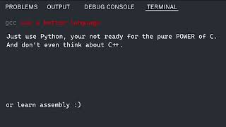 C be like // programming with fun 😊