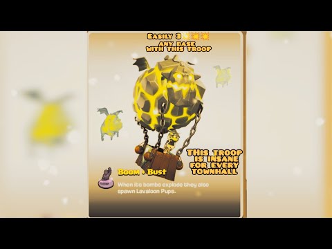 Mashup Madness New LavaLoon troop is insane easily 3🌟🌟🌟 any base #coc #mashupmadness #clashofclans
