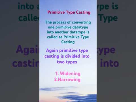 What is Primitive Type Casting? #java #typecasting #programming #basics