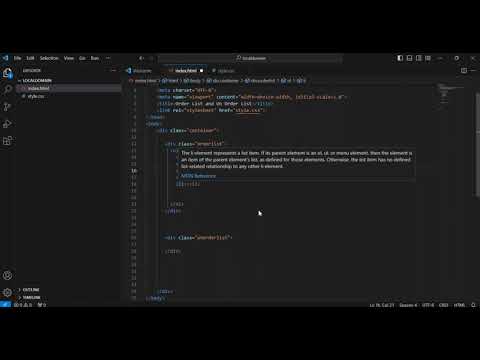 How to make an Order List and Un Order List | Solutions Web Development Team | 2023