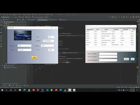 JavaFX Car Warehouse Project