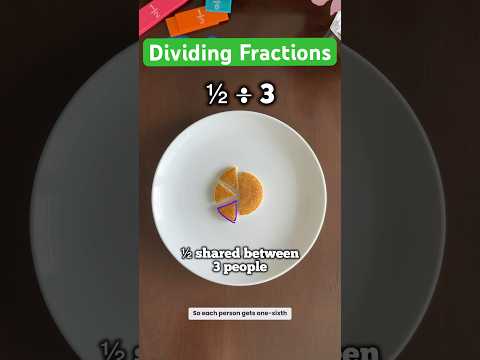 🥞 Try this activity with your kids to help them understand fraction division! #math #kidsactivities