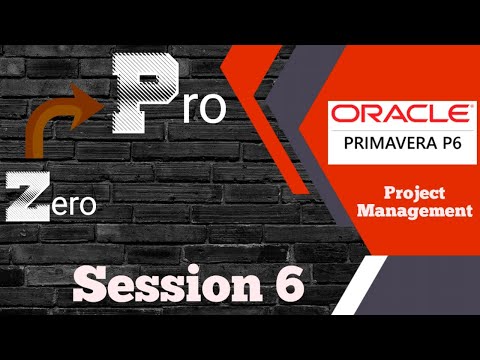 Primavera (P6) Tutorial Beginner To Pro | Session 6