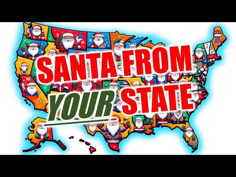 Santa From All 50 States -- What if Santa Was From Your State?