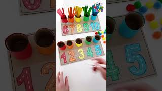 Number Board! #mathforkids #math #colorrecognition #earlylearning #teacher