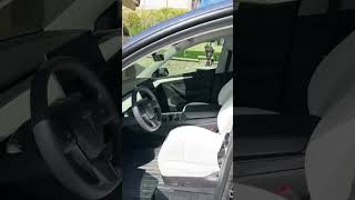 Tesla White Interior 😂 #white