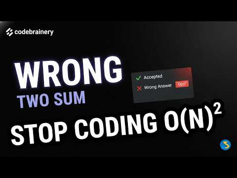 You've Solved Two Sum Wrong (Here's the One-Pass Hash Map Fix)