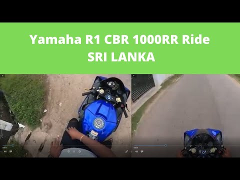 Yamaha R1 and CBR 1000RR Ride Sri lanka