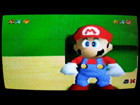 Super Mario 64 officially captured on a CRT and Nintendo 64