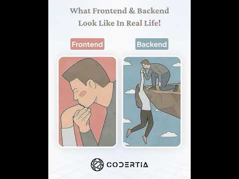 What Frontend and Backend look like in real life... 😏😏