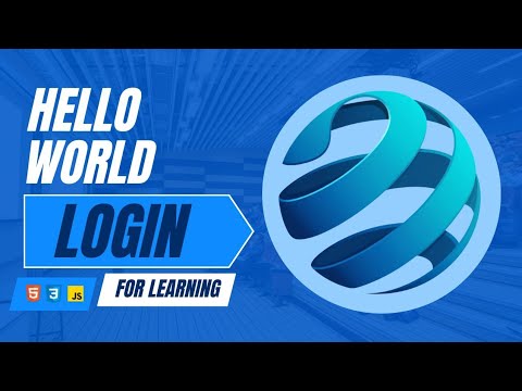Hello World | Login Page for Web Apps | Frontend + Backend Demo