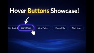 5 Modern Hover Buttons Using Only HTML & CSS