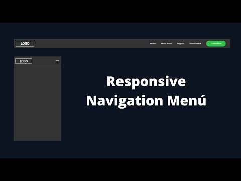 Responsive Navigation Menu | Html, Css ,Js |