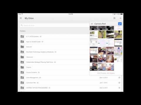 Upload videos and photos to Google Drive on iOS