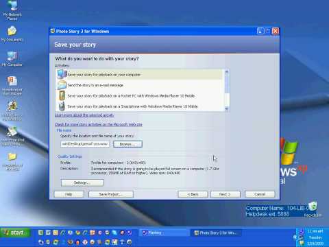 PowerPoint Show to an iPod Compatible MPEG4