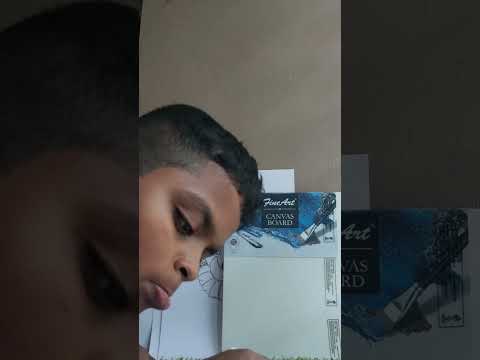 Google assistant logo sketch pen and colour pencils drawing