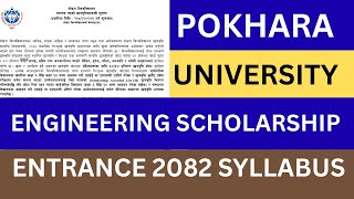 Pokhara University Engineering Scholarship Entrance Syllabus 2082 | PU Engineering Entrance Syllabus