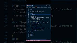 Tricks : 64/100 JavaScript IF ELSE Explained in 15 Seconds🤯 (With Error Handling)#jstips#javasscript