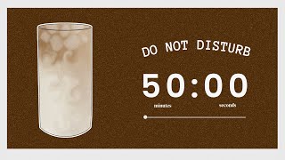 ☕ 4 Hour Study With Me (latte) | 50/10 Pomodoro w/ Cozy Lofi Music 📚