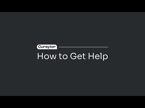 How to get help from Curaytor