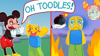 CALLING TOODLES PRANK as MICKEY on ROBLOX VC