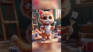 sad cat 😿 #cat #kids #children #ai #cartoon