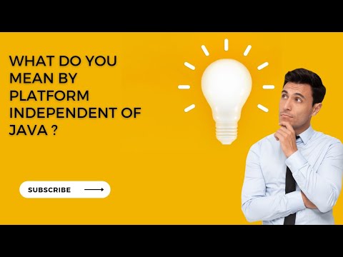 what do you mean by platform independent of java? #java #code