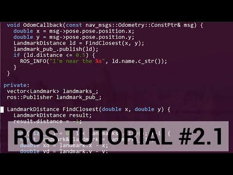 ROS tutorial #2.1: C++ walkthrough of publisher / subscriber lab