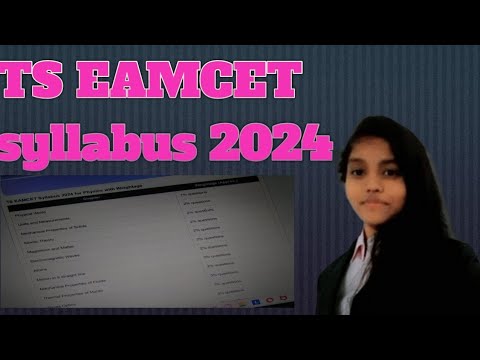 Ts Eamcet 2024||Eamcet syllabus 2024||important syllabus for Ts Eamcet 2024||