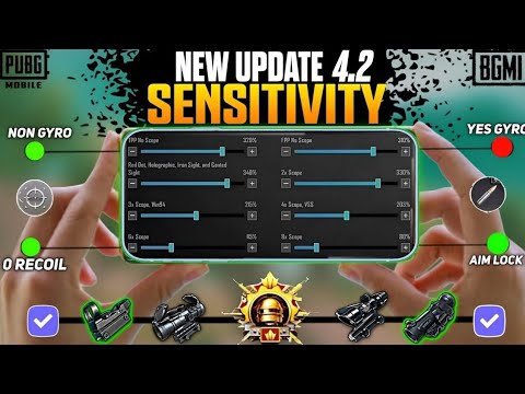 NEW UPDATE 4.2 CODE 🔥 PUBG MOBILE/BGMI SENSITIVITY SETTINGS 2026 | BEST SCOPE SENSITIVITY SETTINGS✅