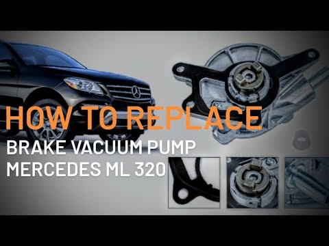 REMOVE INSTALL VACUUM PUMP MERCEDES BENZ ML320, E320 REPLACE VACUUM PUMP, W211..