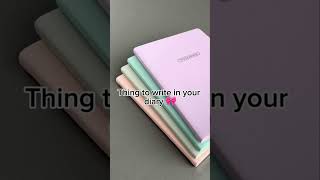 Things to write in your diary 📒🎀#drawing