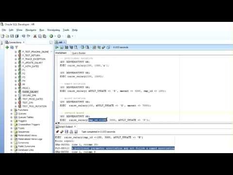 DIFFERENT WAYS TO CALL / EXECUTE A PROCEDURE IN ORACLE PL/SQL? (Position, Named and Mixed Notations)