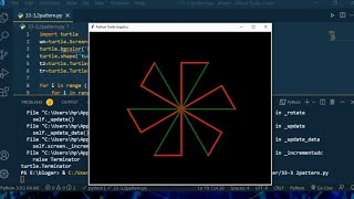 new pattern using python #python #easycode #pythonbegginer #programing