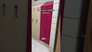 When your high school is famous 😱