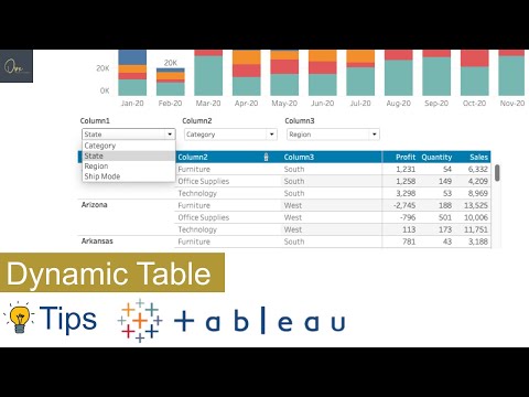 Pivot Table | Dynamic Table - Tableau Tips