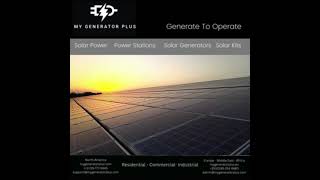 Generate To Operate #architecture #greenenergy #powersource #backuppower #solarconverter  #home