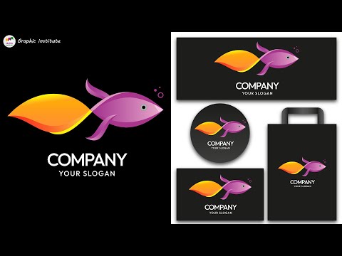 How To Make Fish Logo | Fish Logo | Animal Logo Design Tutorial