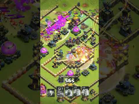 Th14 Vs TH17 Most Powerful Attack Best Troops Dragon Clone Spell Cc Yetti #clashofclans #coc #shorts
